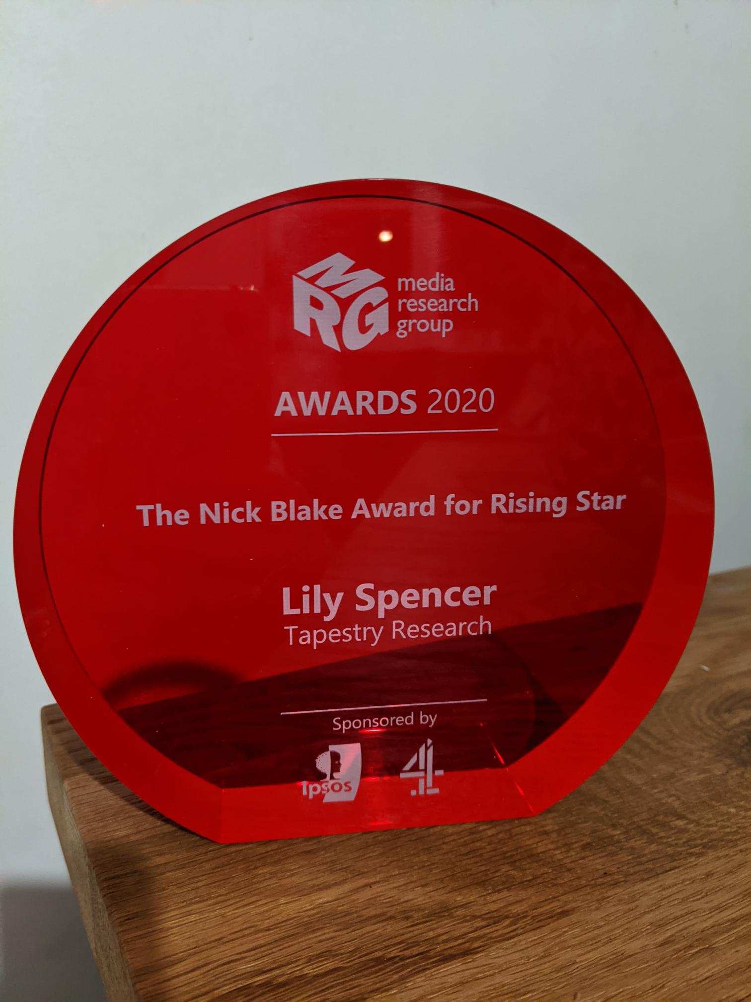 Lily Spencer – Winning of the MRG Rising Star Award 2020